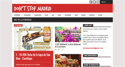 Desktop Screenshot of dontstopmadrid.com
